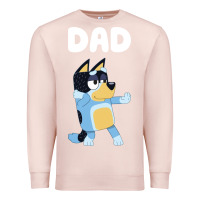 Pale Pink Bluey Dad Premium Sweatshirt - linhVisuals