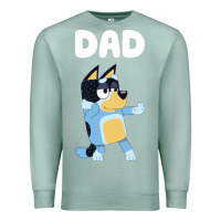 Seafoam Bluey Dad Premium Sweatshirt - linhVisuals