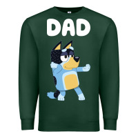 Sports Green Bluey Dad Premium Sweatshirt - linhVisuals