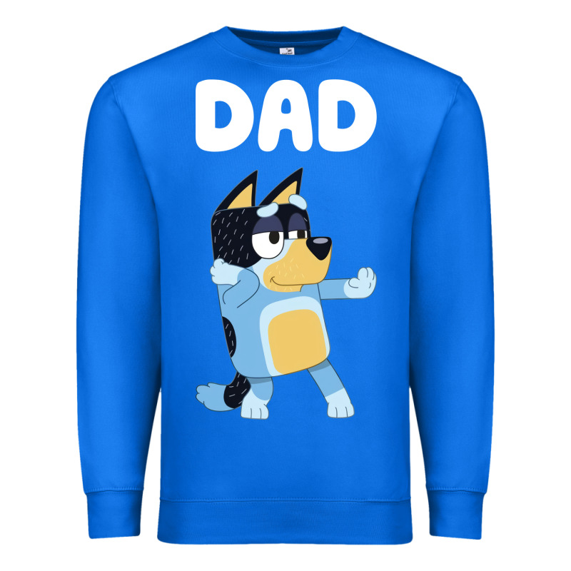 Bluey Dad Premium Sweatshirt by linhVisuals | Teevron