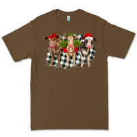 Cacao Christmas heifers front view Premium Tee - RanaPortraitStore