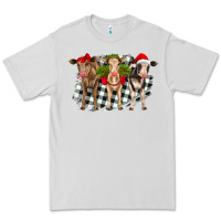 Dove Grey Christmas heifers front view Premium Tee - RanaPortraitStore