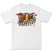 White Christmas heifers front view Premium Tee - RanaPortraitStore