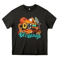 Asphalt count your blessings Heavy Core Tee - CowGirlArtShop