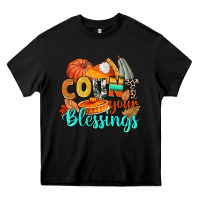 Black count your blessings Heavy Core Tee - CowGirlArtShop