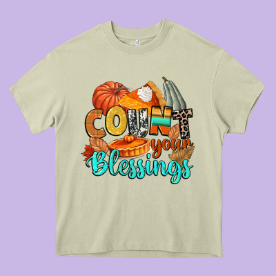 Count Your Blessings Heavy Core Tee Designed By Cowgirlartshop