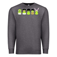 Charcoal Heather newbobs burgers Premium Sweatshirt - linhVisuals