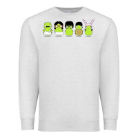 Oatmeal Heather newbobs burgers Premium Sweatshirt - linhVisuals