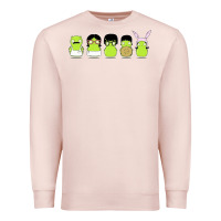 Pale Pink newbobs burgers Premium Sweatshirt - linhVisuals