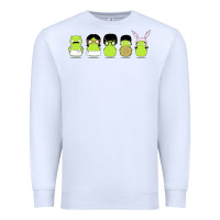 White newbobs burgers Premium Sweatshirt - linhVisuals