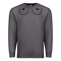 Charcoal Heather newboobs piercings Premium Sweatshirt - linhVisuals