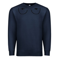 Navy newboobs piercings Premium Sweatshirt - linhVisuals