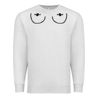 Oatmeal Heather newboobs piercings Premium Sweatshirt - linhVisuals