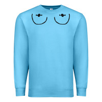 Ocean Blue newboobs piercings Premium Sweatshirt - linhVisuals