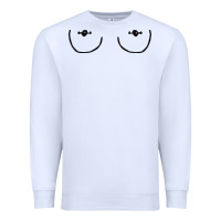 White newboobs piercings Premium Sweatshirt - linhVisuals
