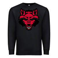 Black DEVIL - RED WOLVES FOOTBALL SOCCER STATE MEN Premium Sweatshirt - linhVisuals