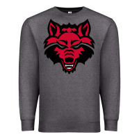 Charcoal Heather DEVIL - RED WOLVES FOOTBALL SOCCER STATE MEN Premium Sweatshirt - linhVisuals