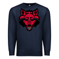 Navy DEVIL - RED WOLVES FOOTBALL SOCCER STATE MEN Premium Sweatshirt - linhVisuals