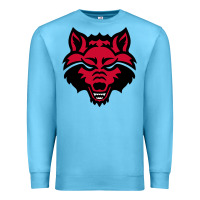 Ocean Blue DEVIL - RED WOLVES FOOTBALL SOCCER STATE MEN Premium Sweatshirt - linhVisuals