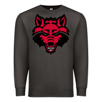 Smoke DEVIL - RED WOLVES FOOTBALL SOCCER STATE MEN Premium Sweatshirt - linhVisuals