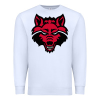 White DEVIL - RED WOLVES FOOTBALL SOCCER STATE MEN Premium Sweatshirt - linhVisuals