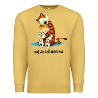 Antique Gold newcalvin and hobbes [tyellow] Premium Sweatshirt - linhVisuals