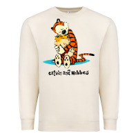 Sandshell newcalvin and hobbes [tyellow] Premium Sweatshirt - linhVisuals