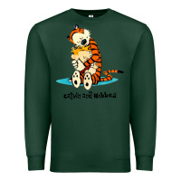 Sports Green newcalvin and hobbes [tyellow] Premium Sweatshirt - linhVisuals