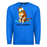 True Royal newcalvin and hobbes [tyellow] Premium Sweatshirt - linhVisuals