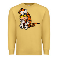 Antique Gold newcalvin and hobbes 04 Premium Sweatshirt - linhVisuals