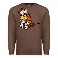 Chestnut newcalvin and hobbes 04 Premium Sweatshirt - linhVisuals