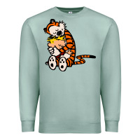 Seafoam newcalvin and hobbes 04 Premium Sweatshirt - linhVisuals