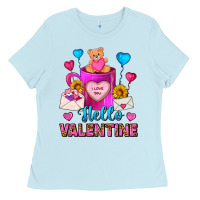 Hello Valentine Valentine's Day Coffee Mug Ladies Tee | Teevron
