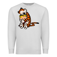 Dove Grey newcalvin and hobbes 04 Premium Sweatshirt - linhVisuals