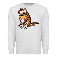 Oatmeal Heather newcalvin and hobbes 04 Premium Sweatshirt - linhVisuals
