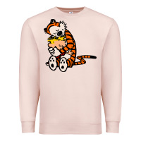 Pale Pink newcalvin and hobbes 04 Premium Sweatshirt - linhVisuals