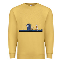 Antique Gold newcalvin and hobbes night star tardis Premium Sweatshirt - linhVisuals