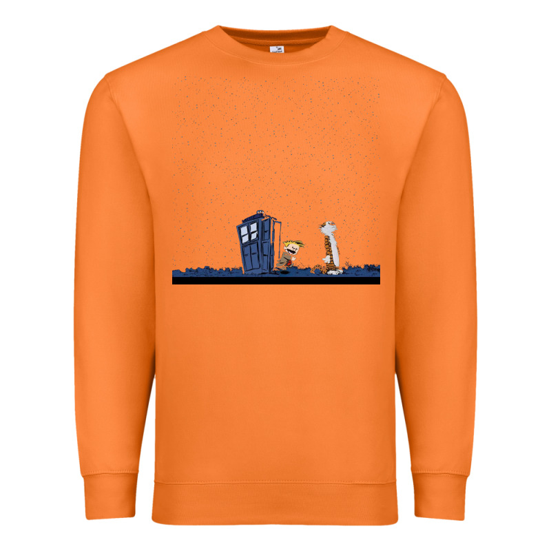 Newcalvin And Hobbes Night Star Tardis Premium Sweatshirt by linhVisuals | Teevron