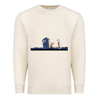 Sandshell newcalvin and hobbes night star tardis Premium Sweatshirt - linhVisuals
