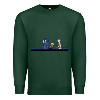 Sports Green newcalvin and hobbes night star tardis Premium Sweatshirt - linhVisuals