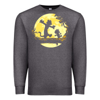 Charcoal Heather newcalvin and hobbes no worries Premium Sweatshirt - linhVisuals