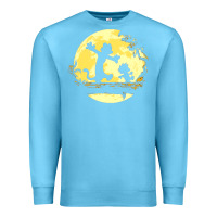 Ocean Blue newcalvin and hobbes no worries Premium Sweatshirt - linhVisuals