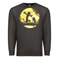 Smoke newcalvin and hobbes no worries Premium Sweatshirt - linhVisuals