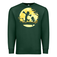 Sports Green newcalvin and hobbes no worries Premium Sweatshirt - linhVisuals