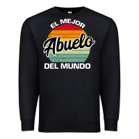 Black el mejor abuelo del mundo grandfather sweatshirt Premium Sweatshirt - linhVisuals