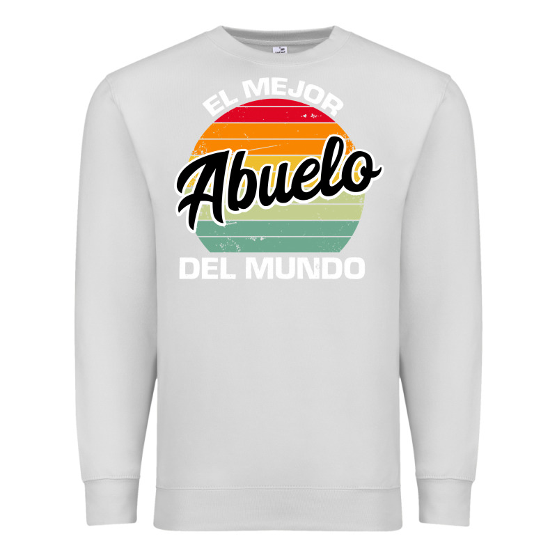 El Mejor Abuelo Del Mundo Grandfather Sweatshirt Premium Sweatshirt by linhVisuals | Teevron