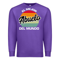 Purple el mejor abuelo del mundo grandfather sweatshirt Premium Sweatshirt - linhVisuals