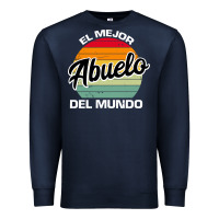 Navy el mejor abuelo del mundo grandfather sweatshirt Premium Sweatshirt - linhVisuals