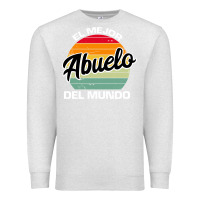 Oatmeal Heather el mejor abuelo del mundo grandfather sweatshirt Premium Sweatshirt - linhVisuals