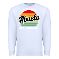 White el mejor abuelo del mundo grandfather sweatshirt Premium Sweatshirt - linhVisuals